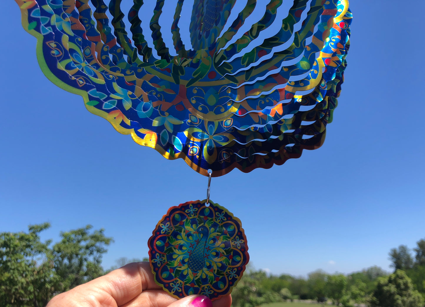 Mandala Lirio Azul