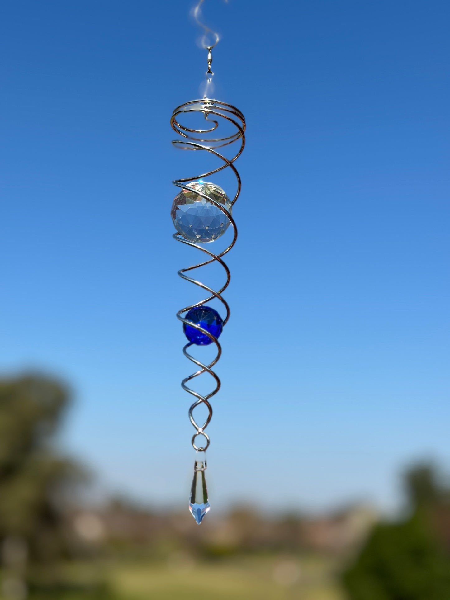 Double spiral blue