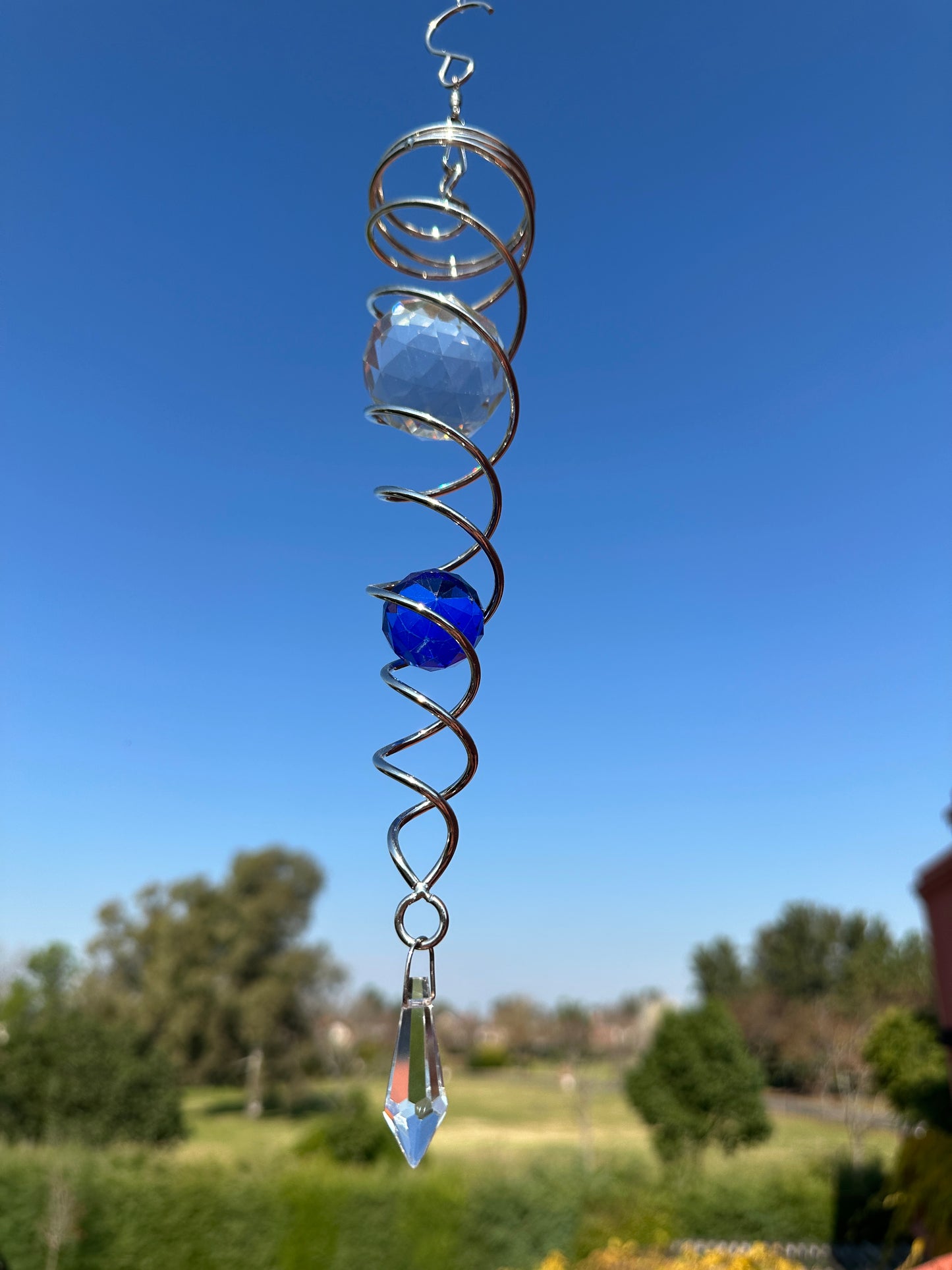 Double spiral blue