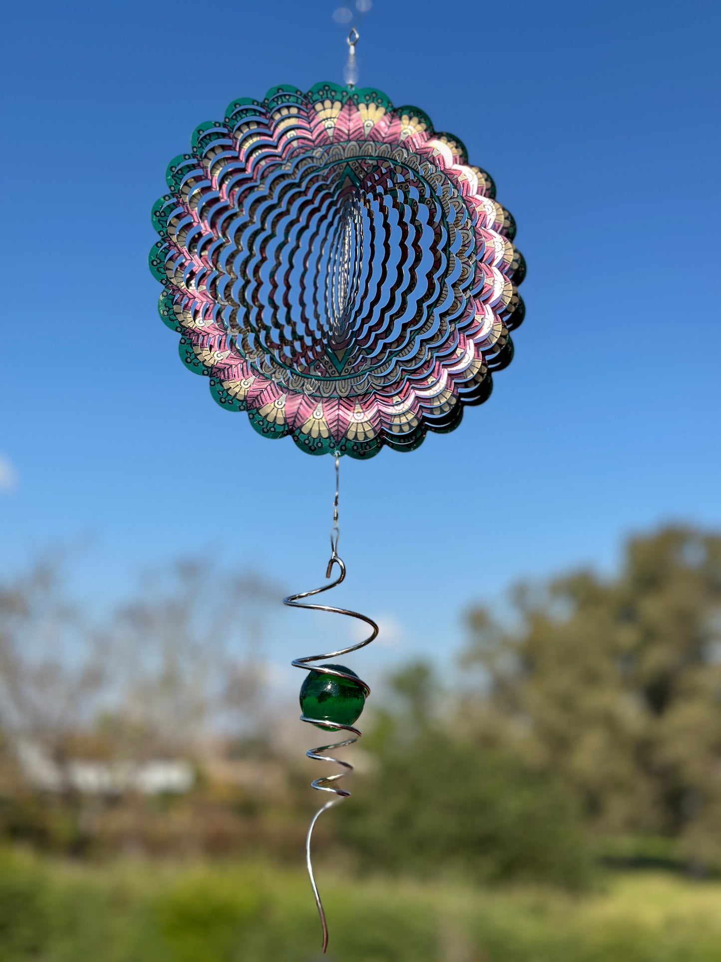 Kit Mandala Crisantemo + Espiral Verde