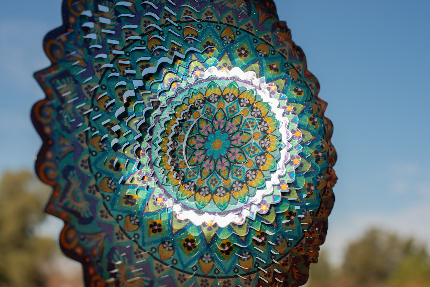 Mandala Margarita Azul